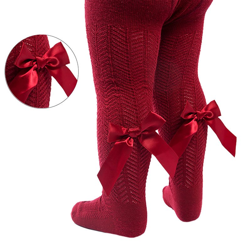 Burgundy baby tights hotsell