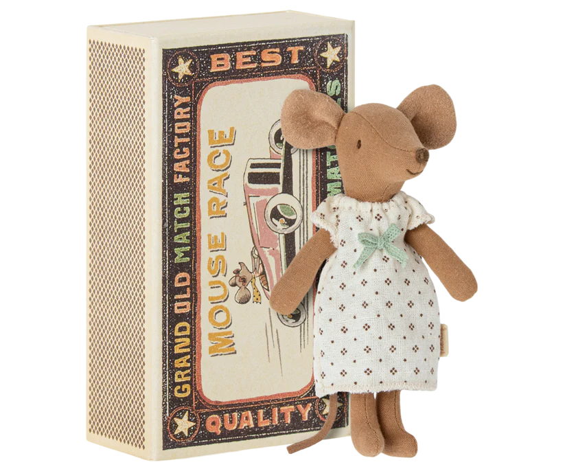 Maileg Big sister mouse in matchbox