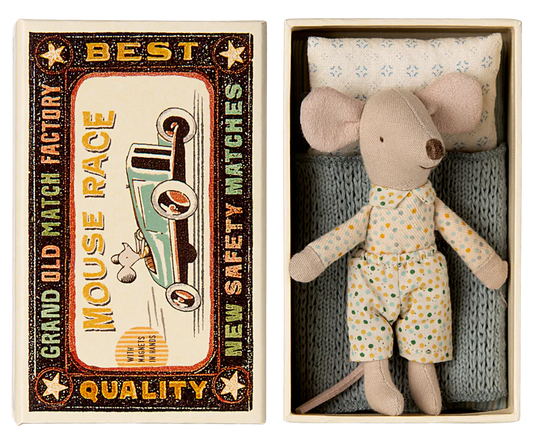 Maileg Little Brother Mouse In Matchbox