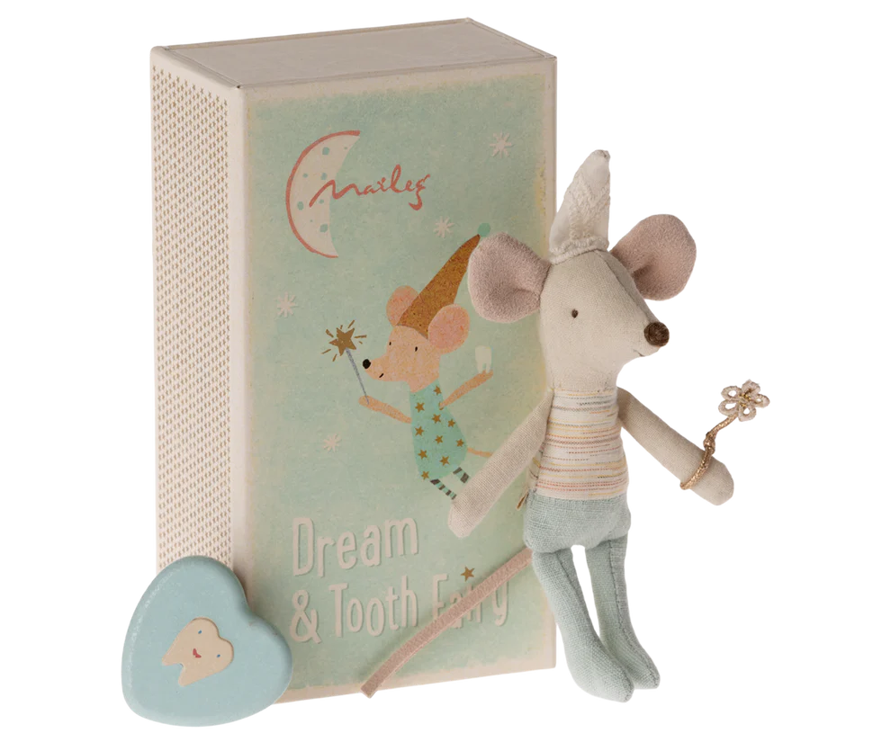 Maileg Tooth fairy mouse, Little Brother in Matchbox