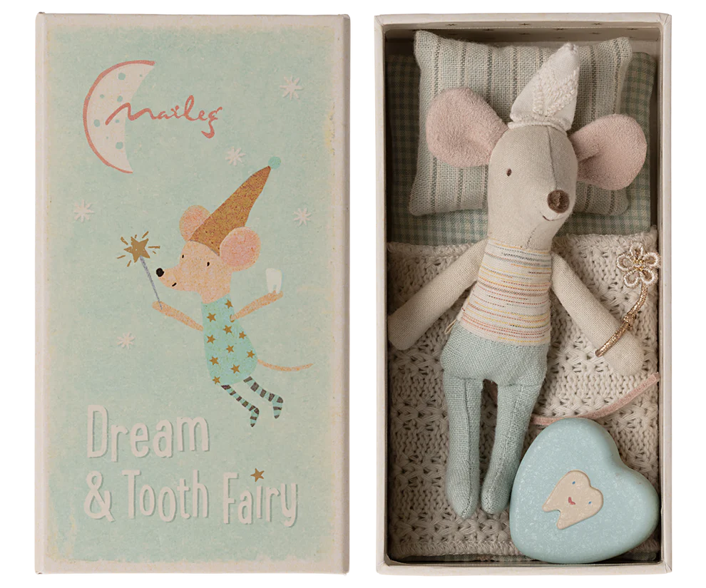 Maileg Tooth fairy mouse, Little Brother in Matchbox