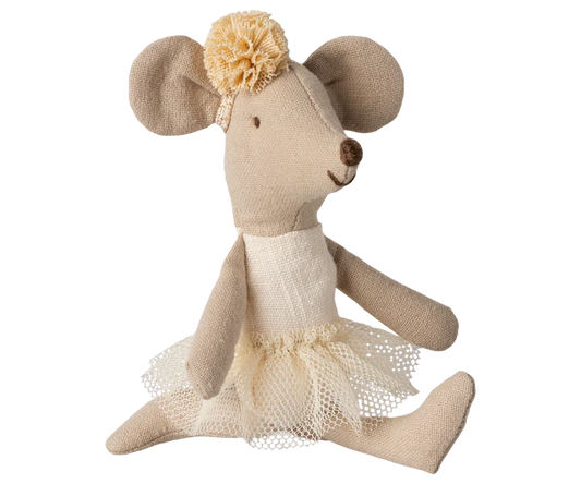 Maileg Ballerina mouse, Little sister - Off white