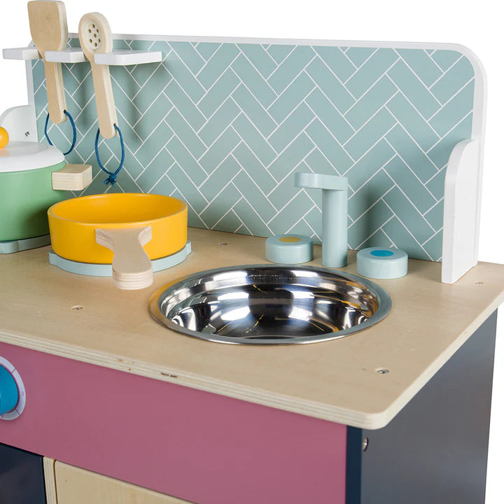 Bigjigs Simply Scandi Wooden Play Kitchen For Kids