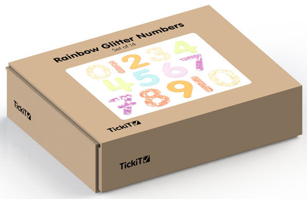 Tickit Toys - Rainbow Glitter Numbers