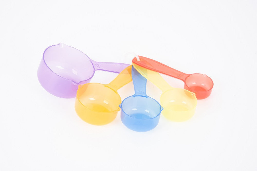 Translucent Colour Measuring Cups - Pk5 by Tickit Toys