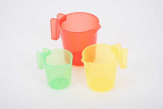 Translucent Colour Nesting Jugs - Pk3 by Tickit Toys