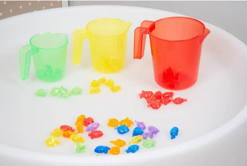 Translucent Colour Nesting Jugs - Pk3 by Tickit Toys