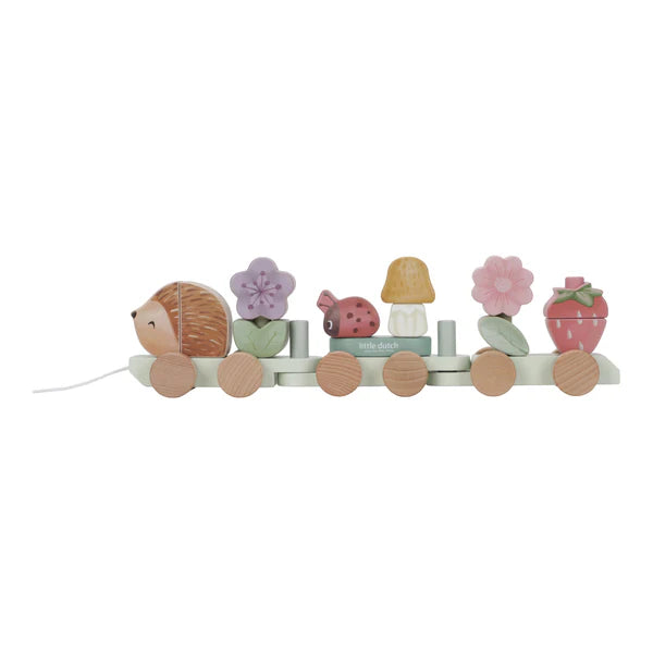 Little Dutch Stacking Train hedgehog  - Fairy Garden