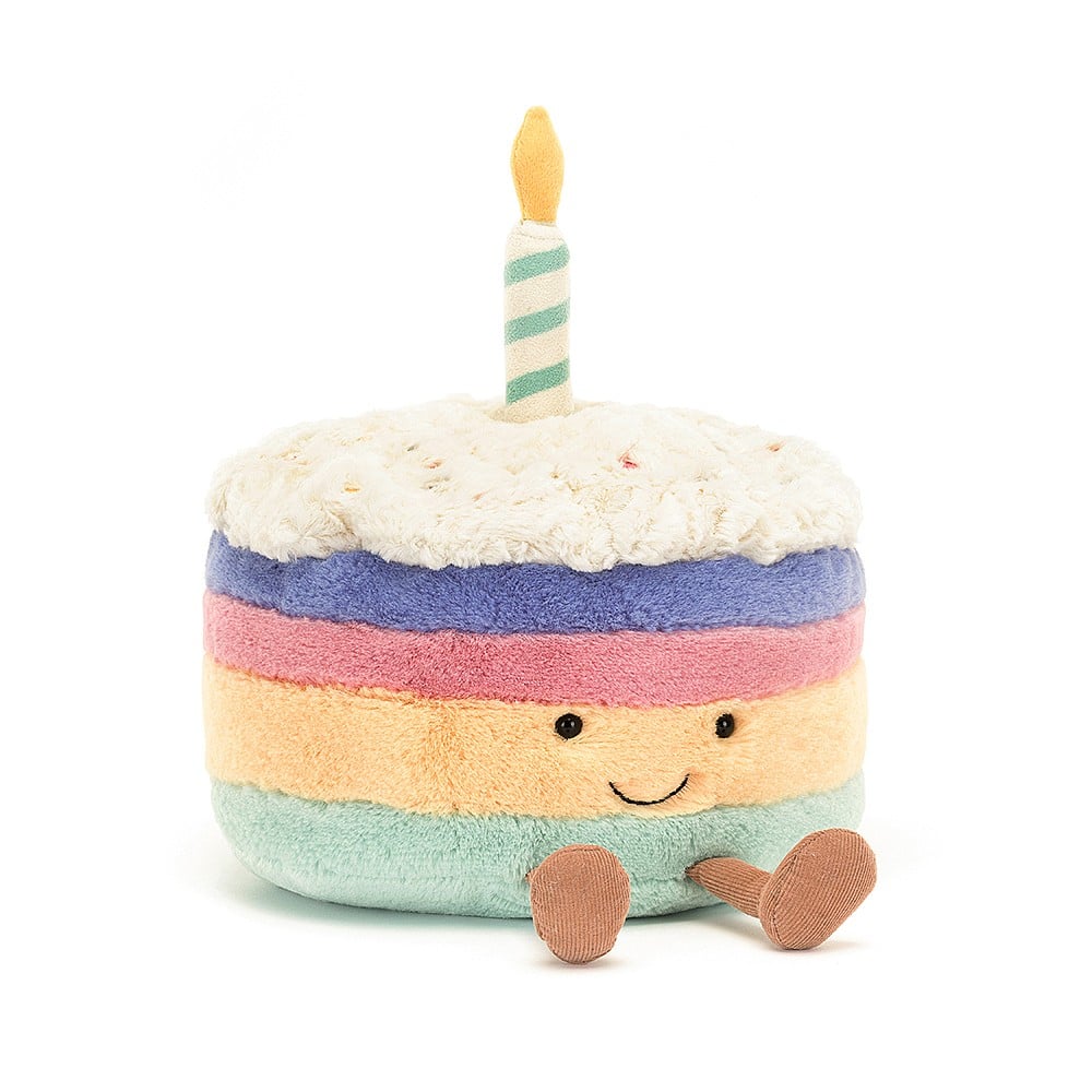 Jellycat Amuseable Rainbow Birthday Cake Large