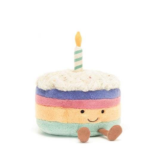 Jellycat Amuseables Medium Rainbow Birthday Cake