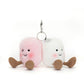 Jellycat Amuseables Pair Of Marshmallows Bag Charm