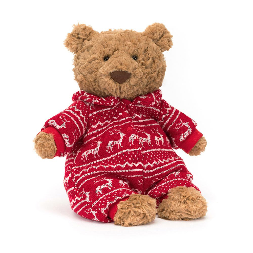 Jellycat Bartholomew Bear Winter Pyjamas – Boo's Toy Shop