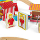 Bigjigs Wooden Fun Fair Train Set