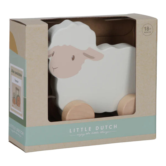 Little Dutch Wooden Farm Sheep Pull Along