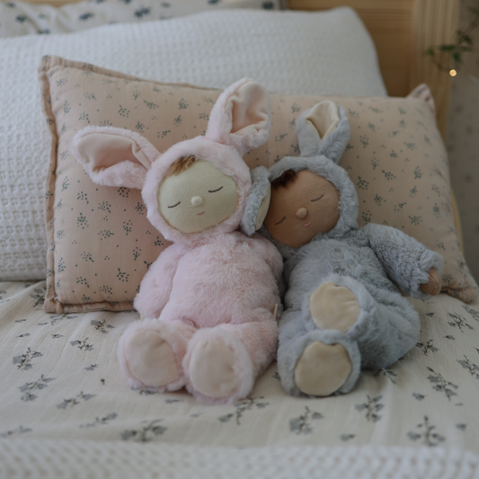 Olli Ella Lullaby Cozy Dinkum Bunny Moppet - Pink