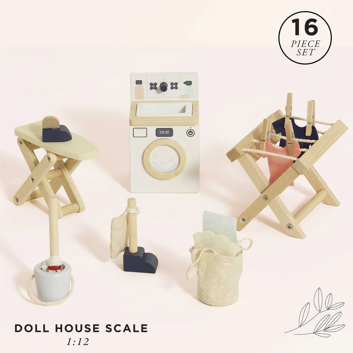 Le Toy Van Wooden Dolls House Laundry Room