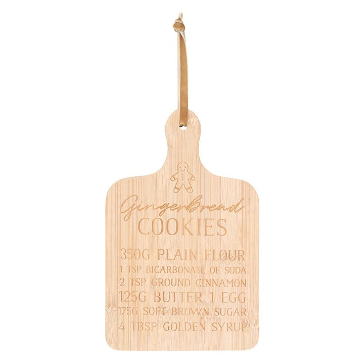 Gingerbread Cookie Bamboo Serving Board