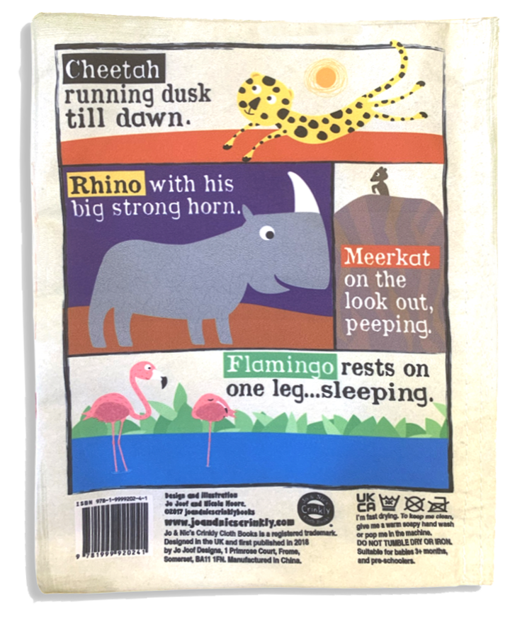 Crinkly Times - Animal Safari Cloth Book