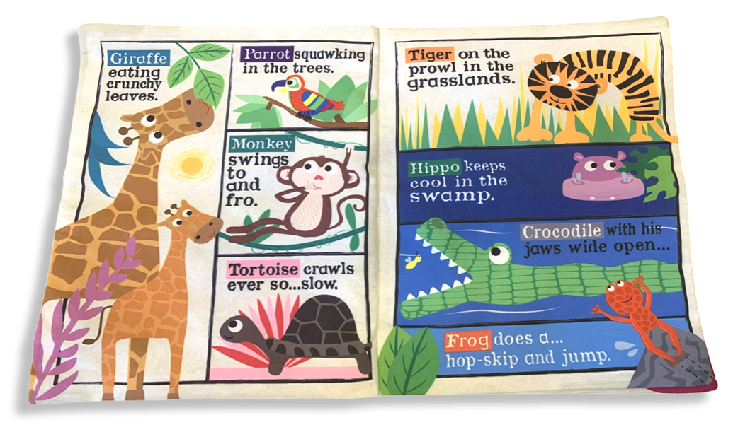 Crinkly Times - Animal Safari Cloth Book