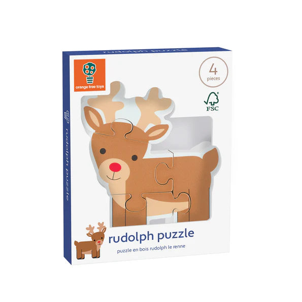 Rudolph Wooden Puzzle by Orange Tree