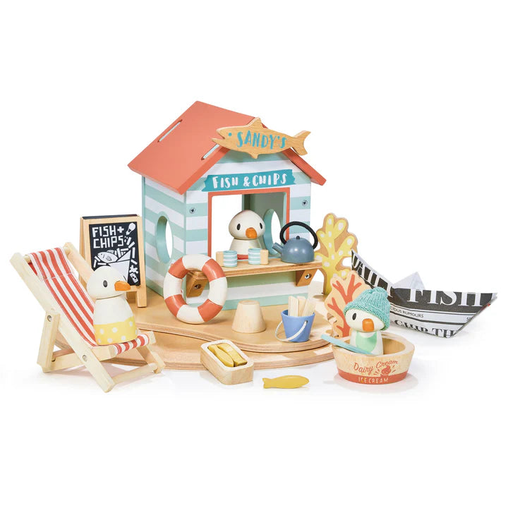 Tender Leaf Toys Sandy's Beach Hut Wooden Play Set