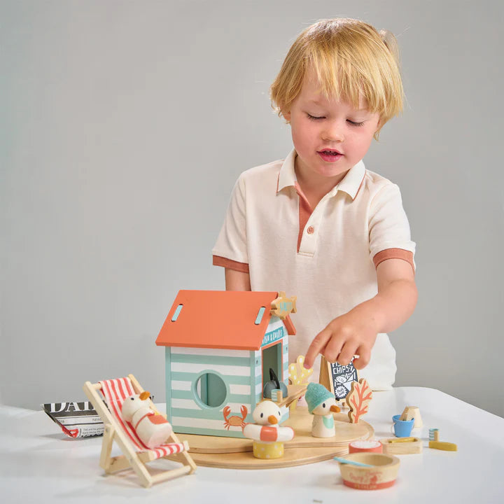 Tender Leaf Toys Sandy's Beach Hut Wooden Play Set