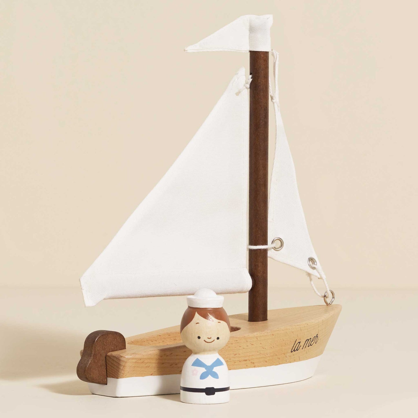 Le Toy Van Wooden Sailing Boat & Captain