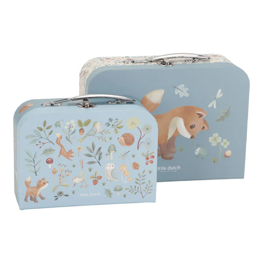 Little Dutch Suitcase set blue  - Forest Friends