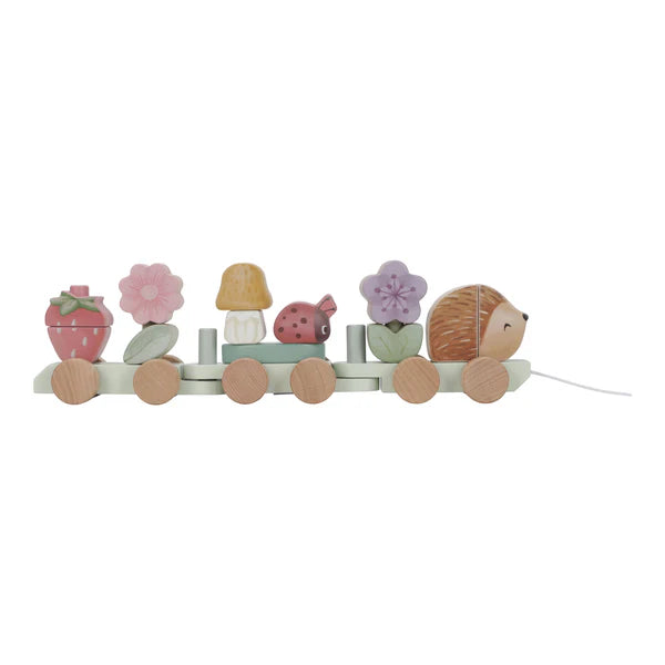 Little Dutch Stacking Train hedgehog  - Fairy Garden