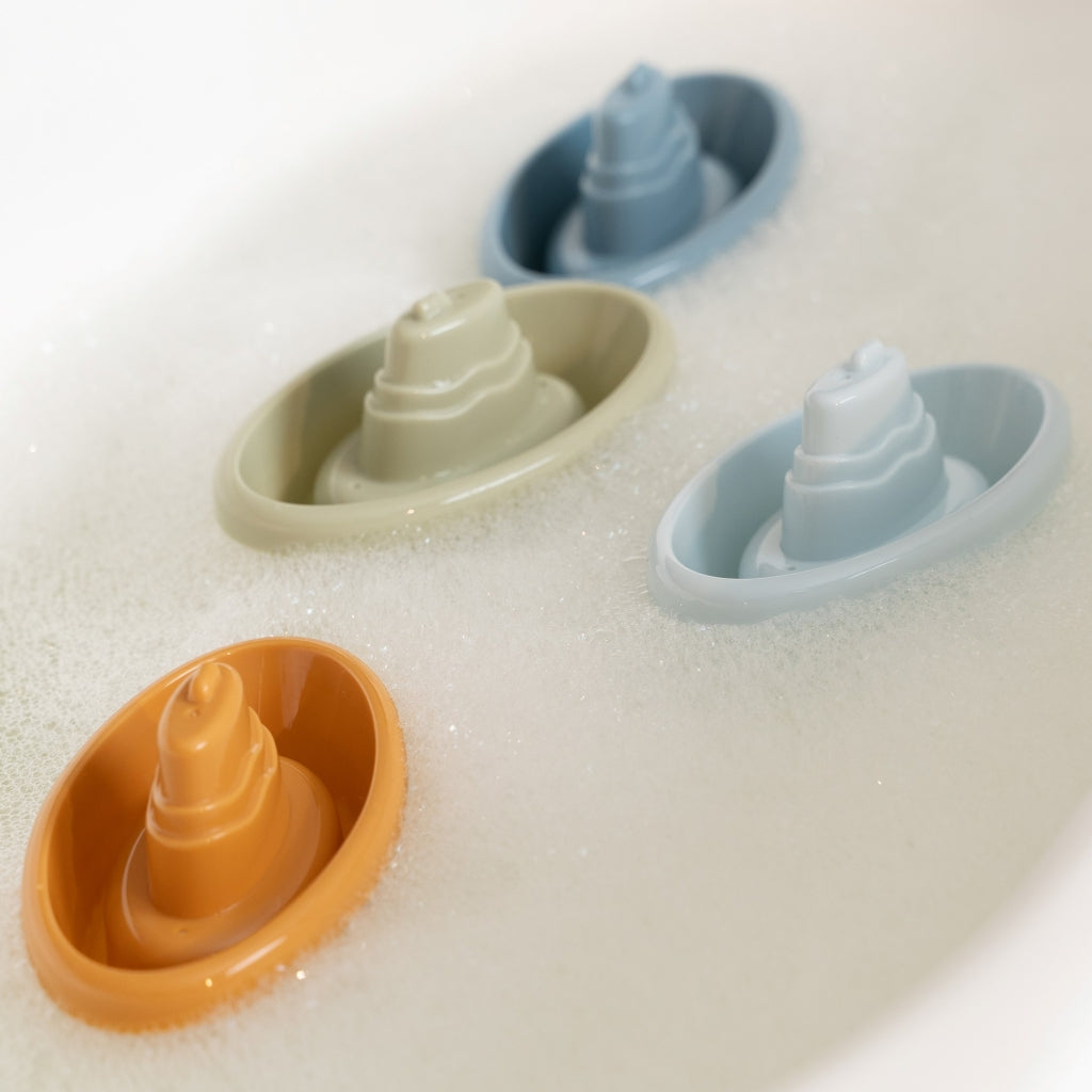 Little Dutch Stackable Bath Boats Blue